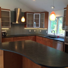Vivaro Aluminum Frame Kitchen Cabinet Doors With Frosted Glass