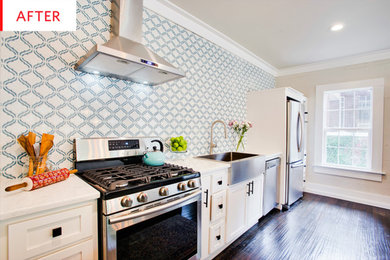 Inspiration for an eclectic kitchen remodel in Dallas