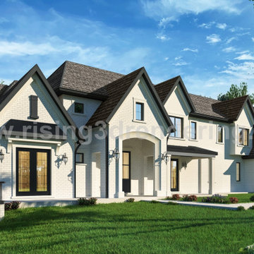 3D Exterior Rendering for Visualization of Front House - NJ, United States