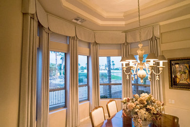 Classic Custom Dining Room Window Treatments