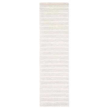 Safavieh Couture Natura Collection NAT280 Rug, Ivory, 2'3"x8'