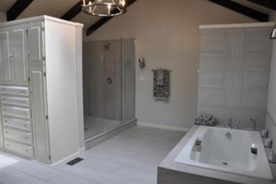 Inspiration for a transitional bathroom remodel in Other