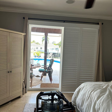 Bypass Plantation Shutters for Sliding Glass Doors — Palm City, FL