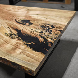 Maple Live Edge Coffee Table - Furniture