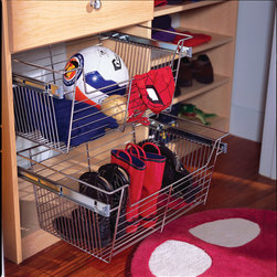 Sliding Closet Baskets - Baskets