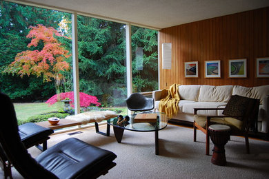 Inspiration for a modern living room remodel in Seattle