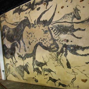 wall murals sgraffito