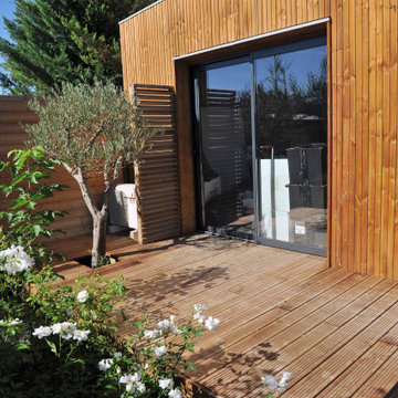 Construction d'un studio en bois