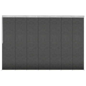 Koala Gray 7-Panel Track Extendable Vertical Blinds 110-153"W