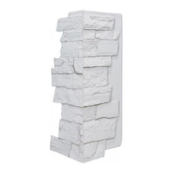 142-BRIGHTON WIDE STACKED STONE CORNER 24"H X 11"W X 1 1/4"D - Wall Panels