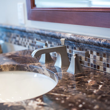Virginia Beach Emperador Marble Bath