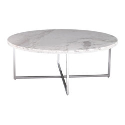 8CF007B TEMPTATION ROUND MARBLE COFFEE TABLE - Coffee Tables