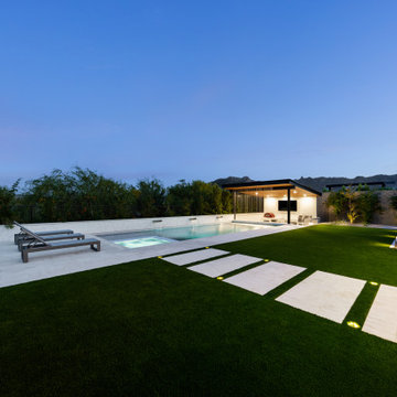 Outdoor Escape in Storyrock Sunken Firepit, Pool with Swim-up Cabana Bar