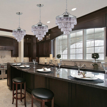 Chloe Collection 3-Light 12" Polished Chrome Pendant