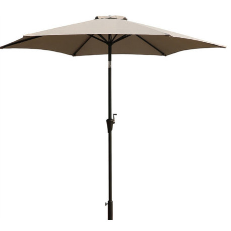 9' Pole Umbrella With Carry Bag, Gray