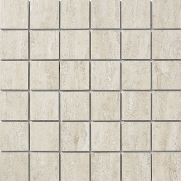 Shaw CS74F Classico - 13" x 13" Square Mosaic Floor and Wall Tile - Beige