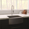 30" Zermatt Apron Mount  Kitchen Sink Fingerprint Resistant Stainless Steel
