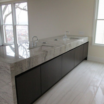 Thunder White Granite Bathroom