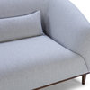 Divani Casa Venus Mid Century Gray Fabric Sectional With Left Facing Chaise