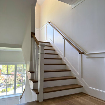 Project #141 | Timeless Switchback Staircase with Traditional Box Newels