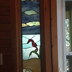 Sea Horse - Stained Glass Panels