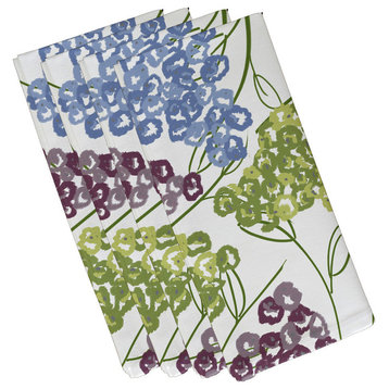 Hydrangeas, Floral Print Napkin, Purple, Set of 4