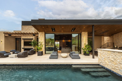 Example of a trendy pool design in Phoenix