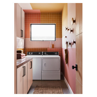 Euro Pop Laundry - Midcentury - Laundry Room - Orange County - by ...