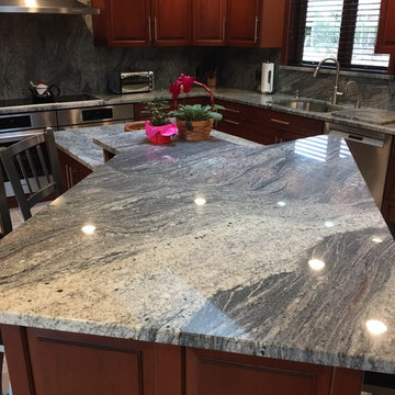 Scottish Meadow Granite Kitchen.