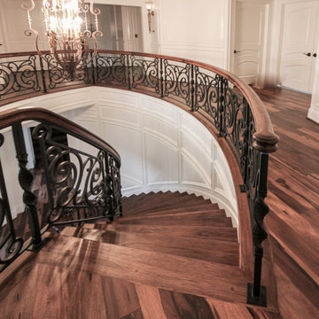 Project #74 | Circular Staircase with Hand-Forged Metal Panels