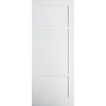 JELD-WEN - Moda 3-Panel Interior Door, 76.2x198.1 cm - The Moda 3-Panel Interior Door is defined by clean, modern lines, exuding a simple elegance that complements an array of decor styles. Measuring 76.2 by 198.1 centimetres, this interior door is characterised by a white primed finish. Jeld-Wen is driven by sustainability, innovation and efficiency, offering an extensive range of windows, doors and stairs to enhance your home.