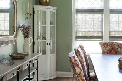 Inspiration for a transitional dining room remodel in New York