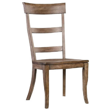 Hooker Furniture Sorella Ladderback Dining Side Chair in Antique Light Taupe