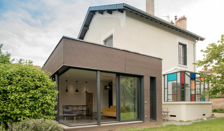 Avant/Après : Une extension colorée unit ancien et contemporain