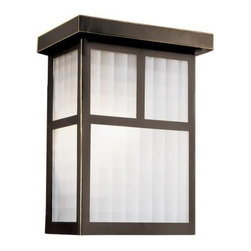 Hampton Bay Bronze Box Frame Deck Light - Deck Lighting