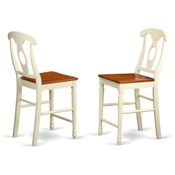 Kenley Counter Height Stools With Wood Seat, Set of 2