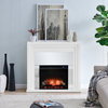 Ferriby Mirrored Electric Fireplace