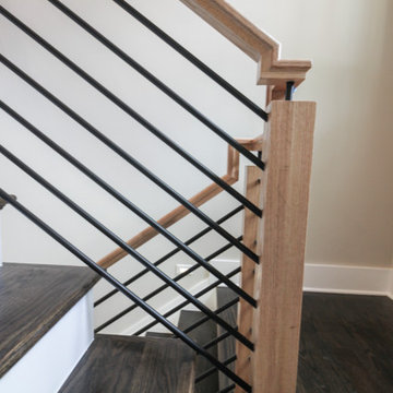 Project #69 | Contemporary Staircase with Horizontal Metal Rods