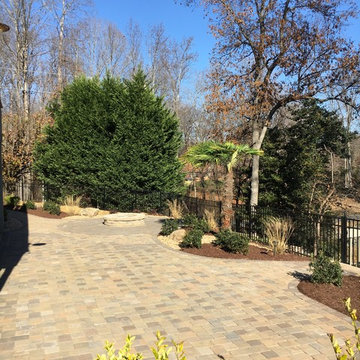 Concrete Paver Walkway & Fire Pit