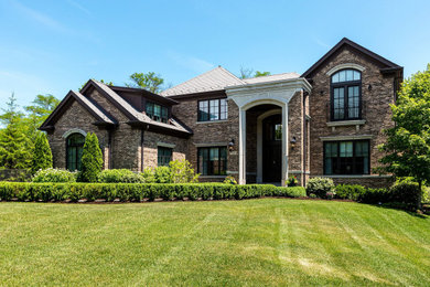 Traditional two-story house exterior idea in Chicago