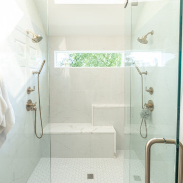 Leawood, Kansas Primary Bathroom Remodel with Custom Shower and Expanded Closet