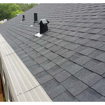 New Roof with 6" Gutters and Tru-Guard Gutter Guard Install