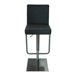 Sydney Swivel Hydraulic Stool | Grey - Bar Stools And Counter Stools
