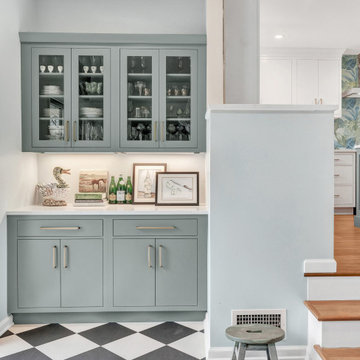 Colorful Transitional Kitchen