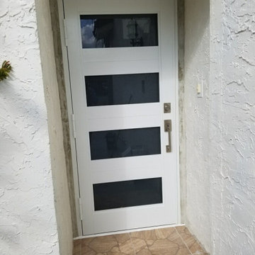 White Impact Door