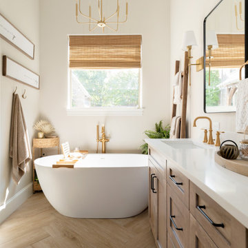 White Oak Master Bathroom