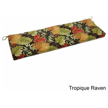 60"x19" Bench Cushion, Tropique Raven