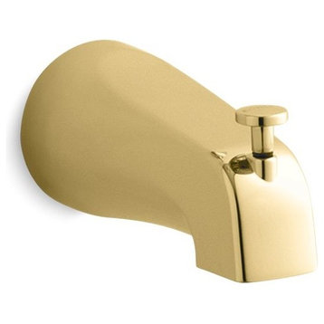 Kohler Coralais 4-7/8" Diverter Bath Spout, Vibrant Polished Brass