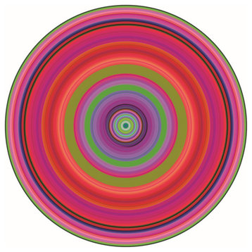 Gradient Plexiglass Art Print | Andrew Martin Circle Tip 1, 47" X 47"