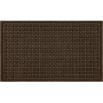 Mohawk Home - Mohawk Home Waffle Grid Impression Door Mat - Fashion and function meet in this durable doormat by Mohawk Home. Ideal for outdoor entryways, these resilient doormats offer dependable durability for use in high traffic spaces and areas exposed to the elements. The high/low textured coarse polyester surface design has excellent scraping and wiping properties to help remove dirt, debris, and absorb water from the bottom of shoes before it is tracked indoors. Mohawk Home doormats are backed with 100% recycled rubber, one of the largest and most hazardous types of post-consumer waste, giving the material a new life as a multifunctional entryway accent for any household.